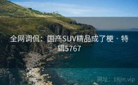 全网调侃：国产SUV精品成了梗 · 特辑5767