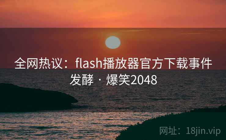 全网热议：flash播放器官方下载事件发酵 · 爆笑2048